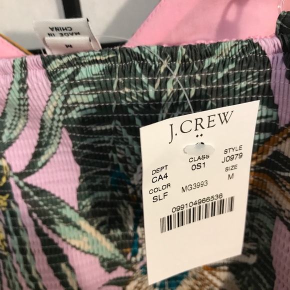 J. Crew Tropical Floral Dress Size Medium - Picture 5 of 8